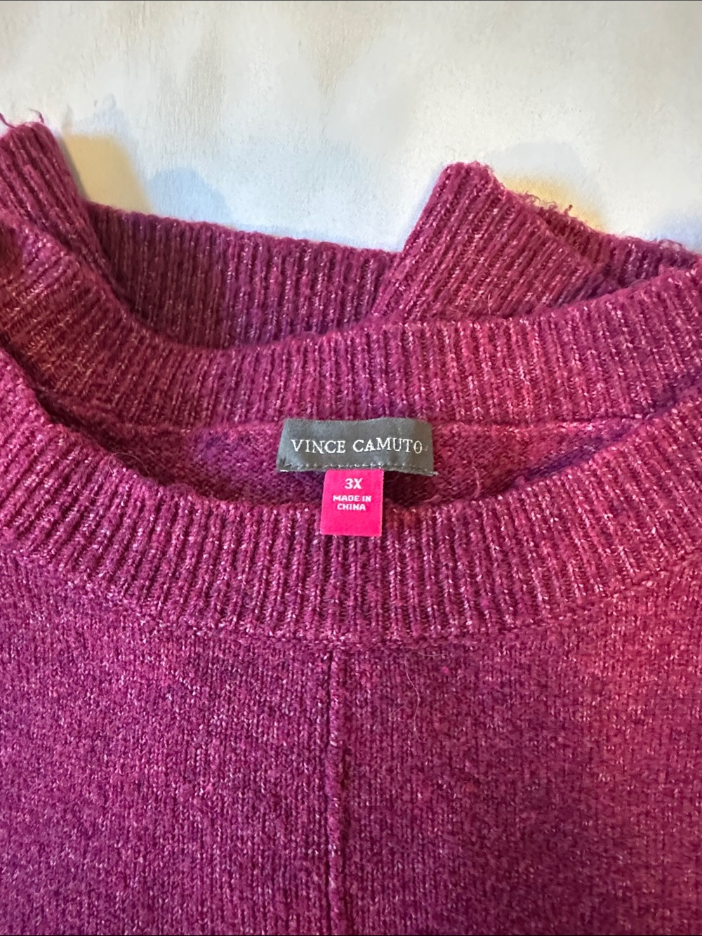 Vince Camuto Women's Crewneck Sweater in Raspberry